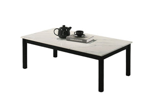 English Elm Contemporary 3-Piece Table Set With Faux Marble Top - Elegant Coffee & End Tables For Modern Living B2741P391800