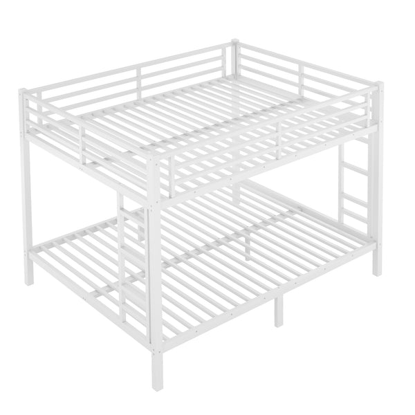 English Elm Metal Queen-Over-Queen Bunk Bed For Teens & Adults | Space-Saving, Durable, Noise-Reducing Design W1580S00122