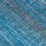 Homeroots 2' X 8' Blue Striped Washable Non Skid Indoor Outdoor Runner Rug Blue Polyester 562561