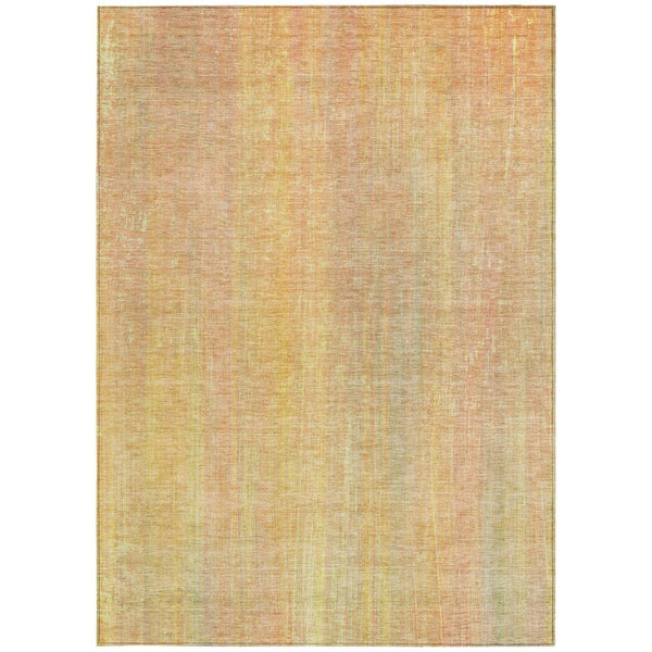 HomeRoots 5' Blue Striped Washable Area Rug - Non-Skid, Stain-Resistant, Ideal for Indoor & Outdoor Spaces 8' X 10' 562575