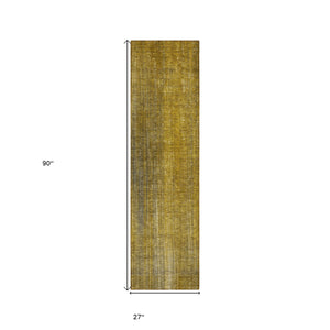 Homeroots 8' Runner Chocolate Striped Washable Non Skid Indoor Outdoor Runner Rug Chocolate Polyester 562579