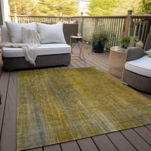 Homeroots 5' Blue Striped Washable Non-skid Area Rug - Perfect For Indoor & Outdoor Spaces, Stain Resistant Style 8' X 10' Polyester 562584