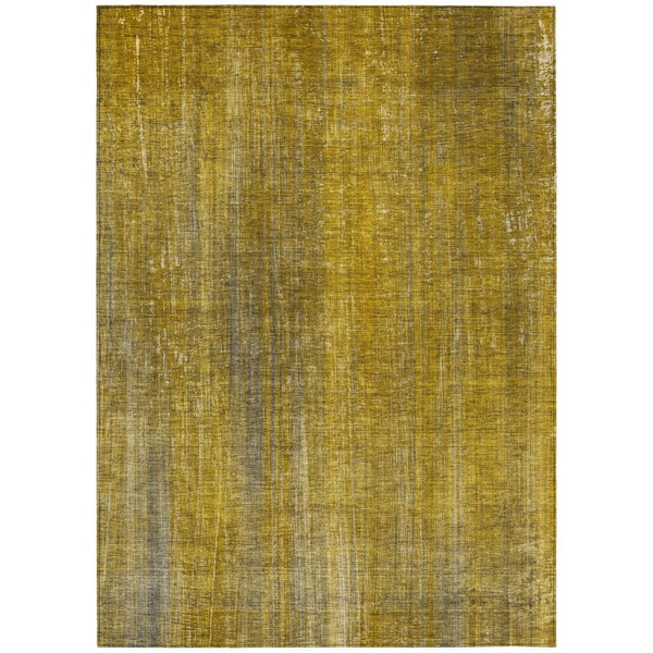 HomeRoots 5' Blue Striped Washable Area Rug - Non-Skid, Stain-Resistant, Ideal for Indoor & Outdoor Spaces 10' X 14' 562586