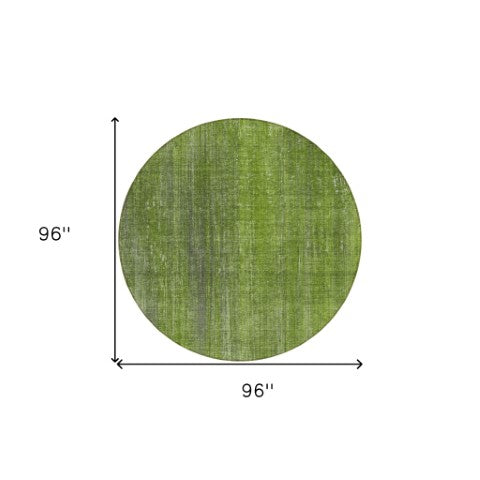 Homeroots 5' Blue Striped Washable Non-skid Area Rug - Perfect For Indoor & Outdoor Spaces, Stain Resistant Style 8' Round Polyester 562592