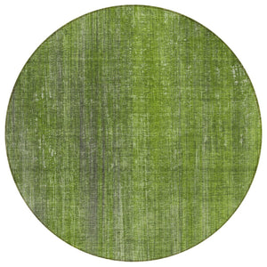 HomeRoots 5' Blue Striped Washable Area Rug - Non-Skid, Stain-Resistant, Ideal for Indoor & Outdoor Spaces 8' Round 562592