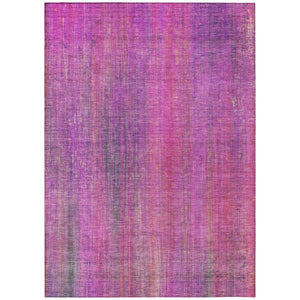 HomeRoots 5' Blue Striped Washable Area Rug - Non-Skid, Stain-Resistant, Ideal for Indoor & Outdoor Spaces 5' X 8' 562600