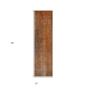 Homeroots 5' Blue Striped Washable Non-skid Area Rug - Perfect For Indoor & Outdoor Spaces, Stain Resistant Style Paprika Polyester 562606