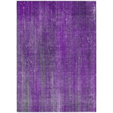 Homeroots 5' X 8' Purple Striped Washable Non Skid Indoor Outdoor Area Rug Purple Polyester 562618