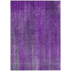 HomeRoots 5' Blue Striped Washable Area Rug - Non-Skid, Stain-Resistant, Ideal for Indoor & Outdoor Spaces 9' X 12' 562621