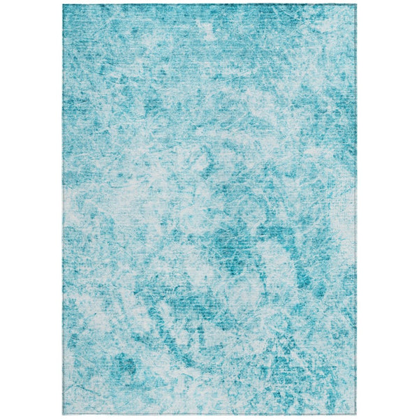 HomeRoots 5' Lime Green Abstract Area Rug - Washable, Non-Skid, Durable Design for Indoor & Outdoor Spaces 10' X 14' 562676