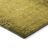 Homeroots 10' X 14' Gold Abstract Washable Non Skid Indoor Outdoor Area Rug Gold Polyester 562685