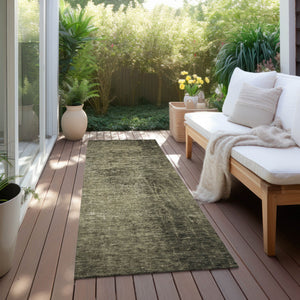 Homeroots 8' Runner Stylish Abstract Washable Non-skid Indoor Outdoor Rug For Kids And Pets - Stain Resistant Gray Polyester 562687