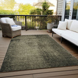 Homeroots 3' X 5' Gray Abstract Washable Non Skid Indoor Outdoor Area Rug Gray Polyester 562689