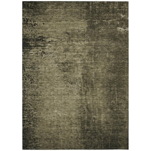 HomeRoots Gray Abstract Indoor Outdoor Area Rug Machine Washable Non Skid Uv Protected Felt Back 5' x 8' 562690