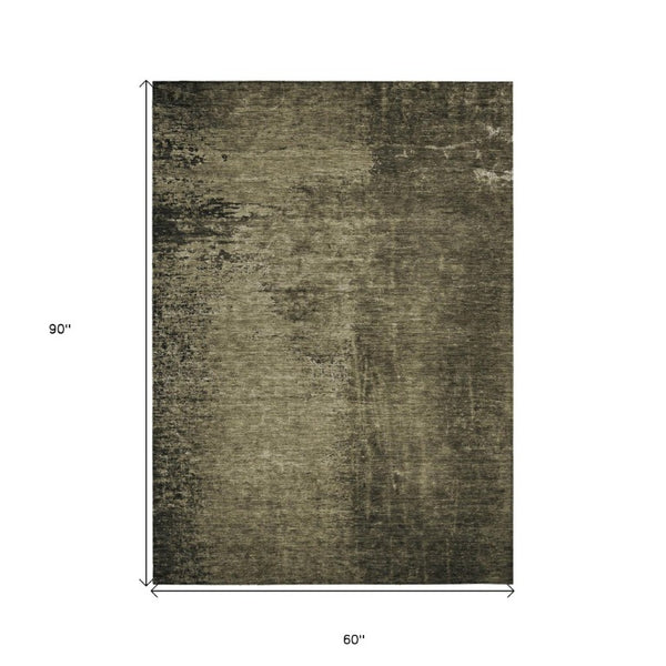 Gray Abstract Indoor Outdoor Area Rug Machine Washable Non Skid Uv Protected Felt Back