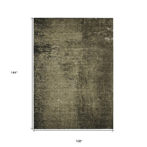 Homeroots 8' Runner Stylish Abstract Washable Non-skid Indoor Outdoor Rug For Kids And Pets - Stain Resistant 9' X 12' Polyester 562693