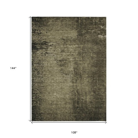 Homeroots 8' Runner Stylish Abstract Washable Non-skid Indoor Outdoor Rug For Kids And Pets - Stain Resistant 9' X 12' Polyester 562693