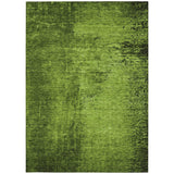 Homeroots 3' X 5' Green Abstract Washable Non Skid Indoor Outdoor Area Rug Green Polyester 562698