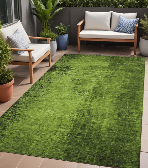 Homeroots 8' Runner Stylish Abstract Washable Non-skid Indoor Outdoor Rug For Kids And Pets - Stain Resistant 5' X 8' Polyester 562699