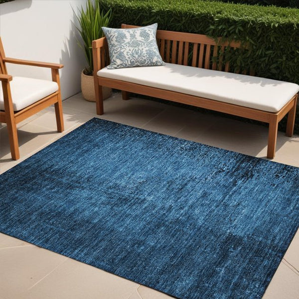 Homeroots 8' Runner Stylish Abstract Washable Non-skid Indoor Outdoor Rug For Kids And Pets - Stain Resistant 5' X 8' Polyester 562708