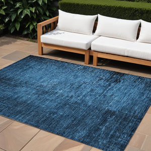 Homeroots 8' Runner Stylish Abstract Washable Non-skid Indoor Outdoor Rug For Kids And Pets - Stain Resistant 8' X 10' Polyester 562710