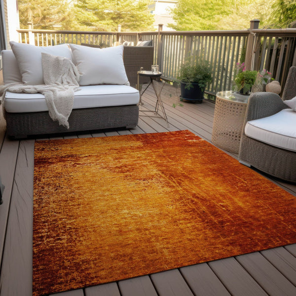 Homeroots 8' Runner Stylish Abstract Washable Non-skid Indoor Outdoor Rug For Kids And Pets - Stain Resistant 5' X 8' Polyester 562717