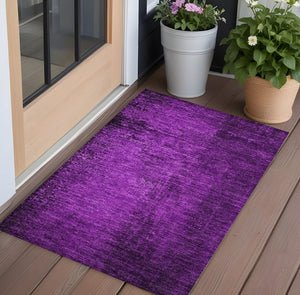 Homeroots 8' Runner Stylish Abstract Washable Non-skid Indoor Outdoor Rug For Kids And Pets - Stain Resistant 3' X 5' Polyester 562725