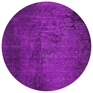 8 Ft Round Abstract Washable Area Rug with Uv Protection for Indoor Outdoor Use