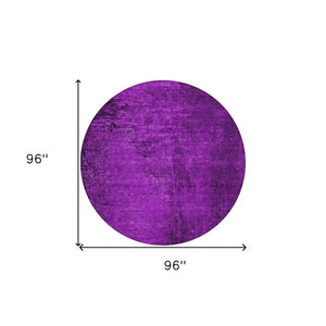 8 Ft Round Abstract Washable Area Rug with Uv Protection for Indoor Outdoor Use