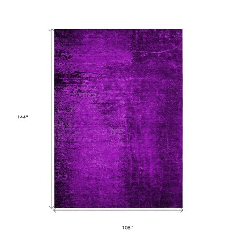 Homeroots 8' Runner Stylish Abstract Washable Non-skid Indoor Outdoor Rug For Kids And Pets - Stain Resistant 9' X 12' Polyester 562729