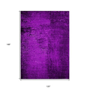 Homeroots 8' Runner Stylish Abstract Washable Non-skid Indoor Outdoor Rug For Kids And Pets - Stain Resistant 10' X 14' Polyester 562730