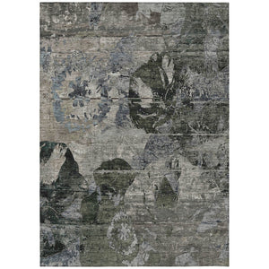HomeRoots 5' Vibrant Blue Floral Washable Area Rug for Indoor & Outdoor Spaces - Durable, Stylish & Easy Care 9' X 12' 562756