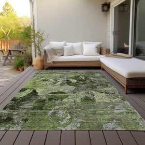 HomeRoots 5' Vibrant Blue Floral Washable Area Rug for Indoor & Outdoor Spaces - Durable, Stylish & Easy Care 5' X 8' 562762
