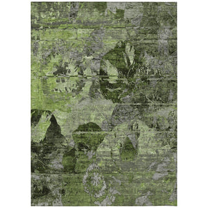 HomeRoots 5' Vibrant Blue Floral Washable Area Rug for Indoor & Outdoor Spaces - Durable, Stylish & Easy Care 9' X 12' 562765