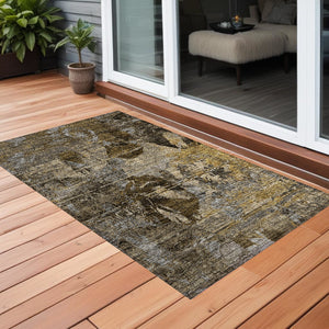 Homeroots 2' Indoor Outdoor Blue Abstract Washable Runner Rug - Stylish, Stain Resistant, And Soft Texture 3' X 5' Polyester 562770