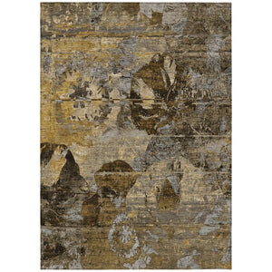 HomeRoots 5' Vibrant Blue Floral Washable Area Rug for Indoor & Outdoor Spaces - Durable, Stylish & Easy Care 8' X 10' 562773