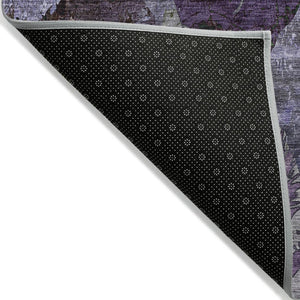 Homeroots 2' Indoor Outdoor Blue Abstract Washable Runner Rug - Stylish, Stain Resistant, And Soft Texture 3' X 5' Polyester 562779