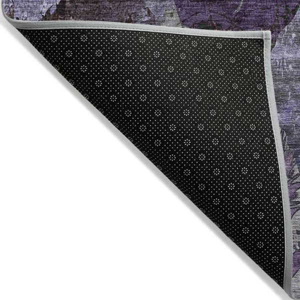 Homeroots 2' Indoor Outdoor Blue Abstract Washable Runner Rug - Stylish, Stain Resistant, And Soft Texture 10' X 14' Polyester 562784