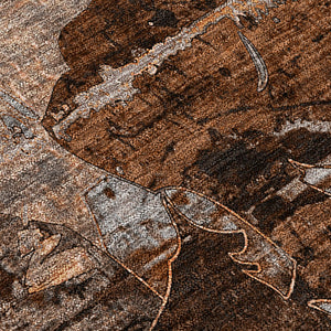 Homeroots 2' Indoor Outdoor Blue Abstract Washable Runner Rug - Stylish, Stain Resistant, And Soft Texture 3' X 5' Polyester 562806