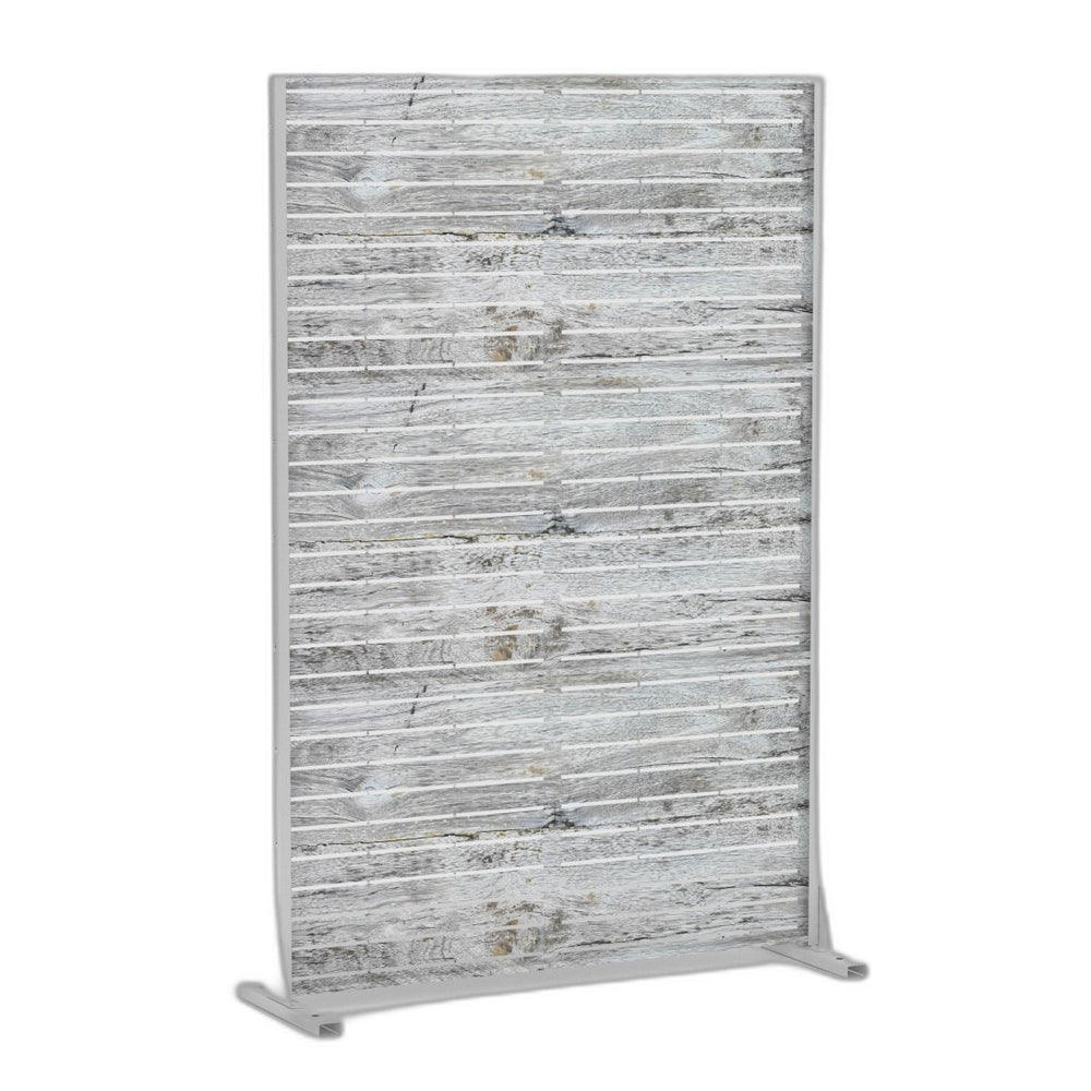 HomeRoots 72" White Steel Three-Panel Room Divider - Modern, Lightweight Privacy Screen for Any Space 562812