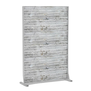 HomeRoots 72" White Steel Three-Panel Room Divider - Modern, Lightweight Privacy Screen for Any Space 562812