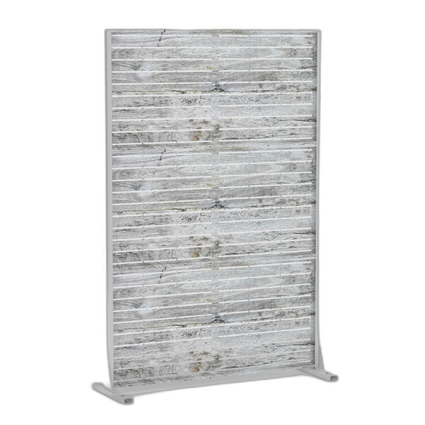 HomeRoots 72" White Steel Three-Panel Room Divider - Modern, Lightweight Privacy Screen for Any Space 562812