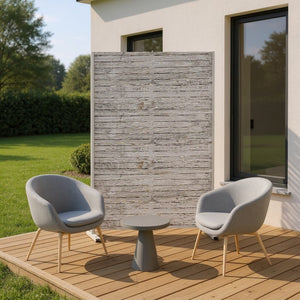 HomeRoots 72" White Steel Three-Panel Room Divider - Modern, Lightweight Privacy Screen for Any Space 562812