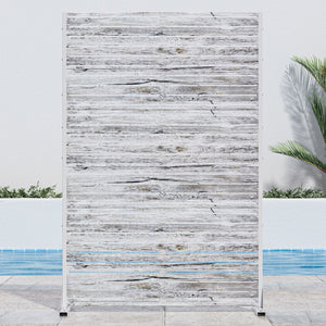 HomeRoots 72" White Steel Three-Panel Room Divider - Modern, Lightweight Privacy Screen for Any Space 562812