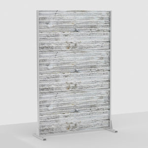 HomeRoots 72" White Steel Three-Panel Room Divider - Modern, Lightweight Privacy Screen for Any Space 562812