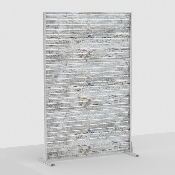 HomeRoots 72" White Steel Three-Panel Room Divider - Modern, Lightweight Privacy Screen for Any Space 562812
