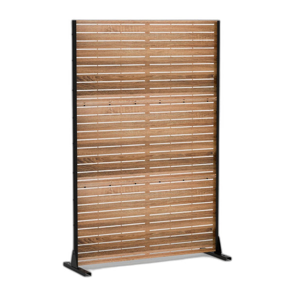 HomeRoots 72" Natural Steel Three-Panel Room Divider - Versatile Folding Screen for Style, Privacy & Light Flow 562813
