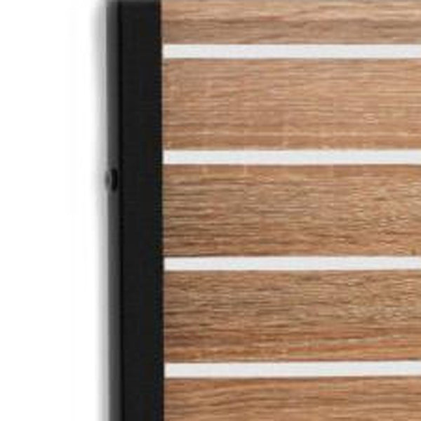HomeRoots 72" Natural Steel Three-Panel Room Divider - Versatile Folding Screen for Style, Privacy & Light Flow 562813