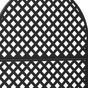 HomeRoots 72" Black Steel Three-Panel Room Divider Screen - Stylish, Durable Privacy Solution for Modern Spaces 562816
