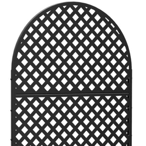 HomeRoots 72" Black Steel Three-Panel Room Divider Screen - Stylish, Durable Privacy Solution for Modern Spaces 562816